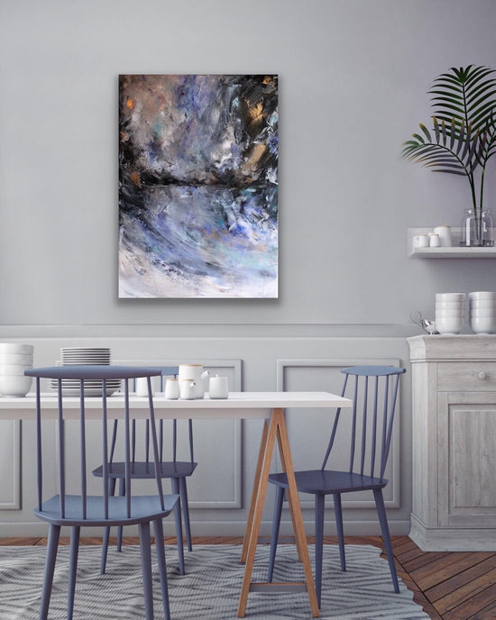 Canvastavla 50x70cm, havsmotiv som passar inredningen. Abstrakt konst av konstnären Tove Berglund